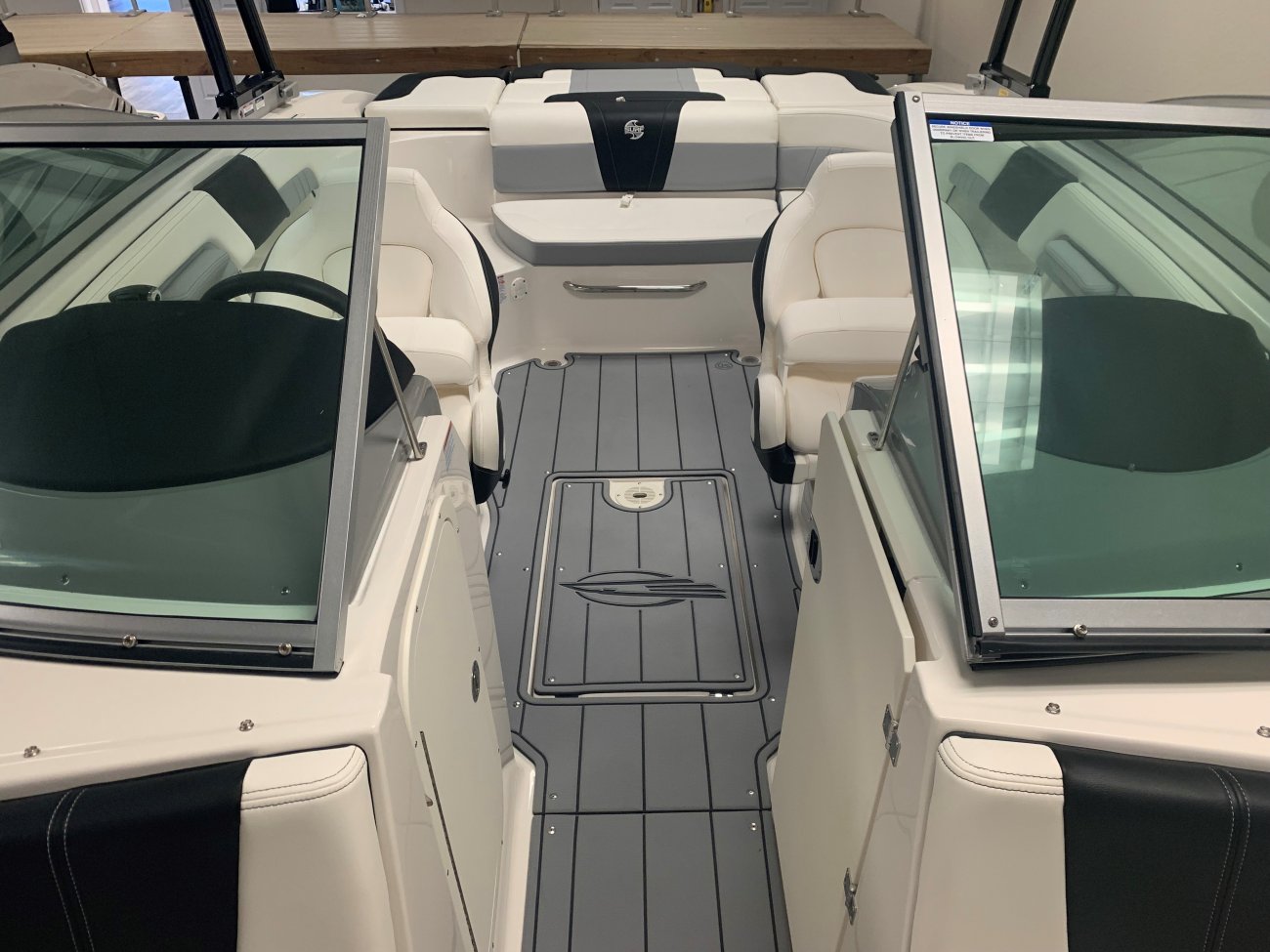 A ski boat is a boat specifically designed to safely tow one or more water skiers. This is achieved by using a high-horsepower, marinized automobile engine usually positioned in the midsection and driven through a direct drive to the propeller.