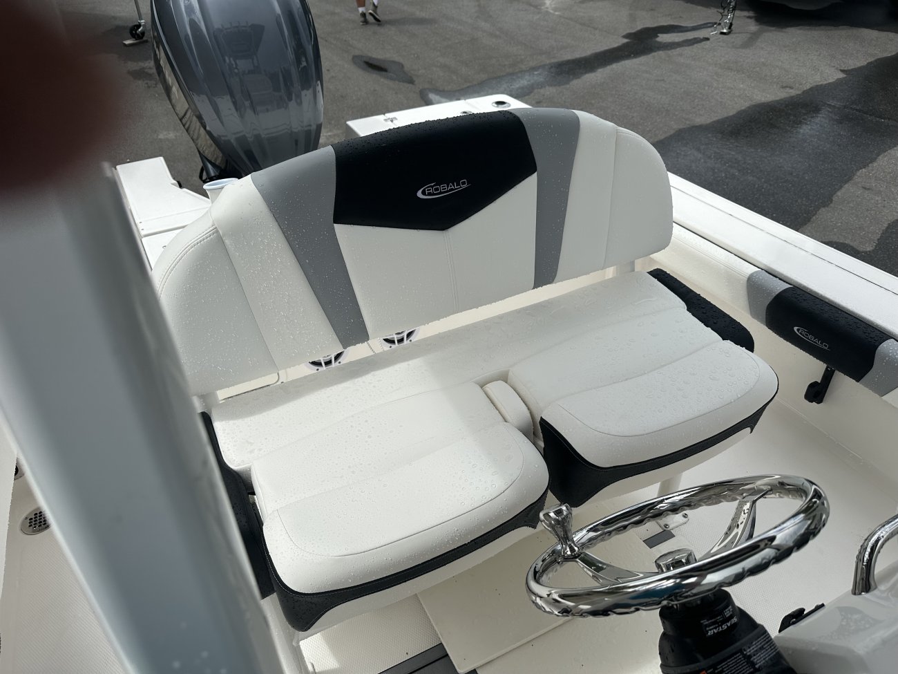 A ski boat is a boat specifically designed to safely tow one or more water skiers. This is achieved by using a high-horsepower, marinized automobile engine usually positioned in the midsection and driven through a direct drive to the propeller.