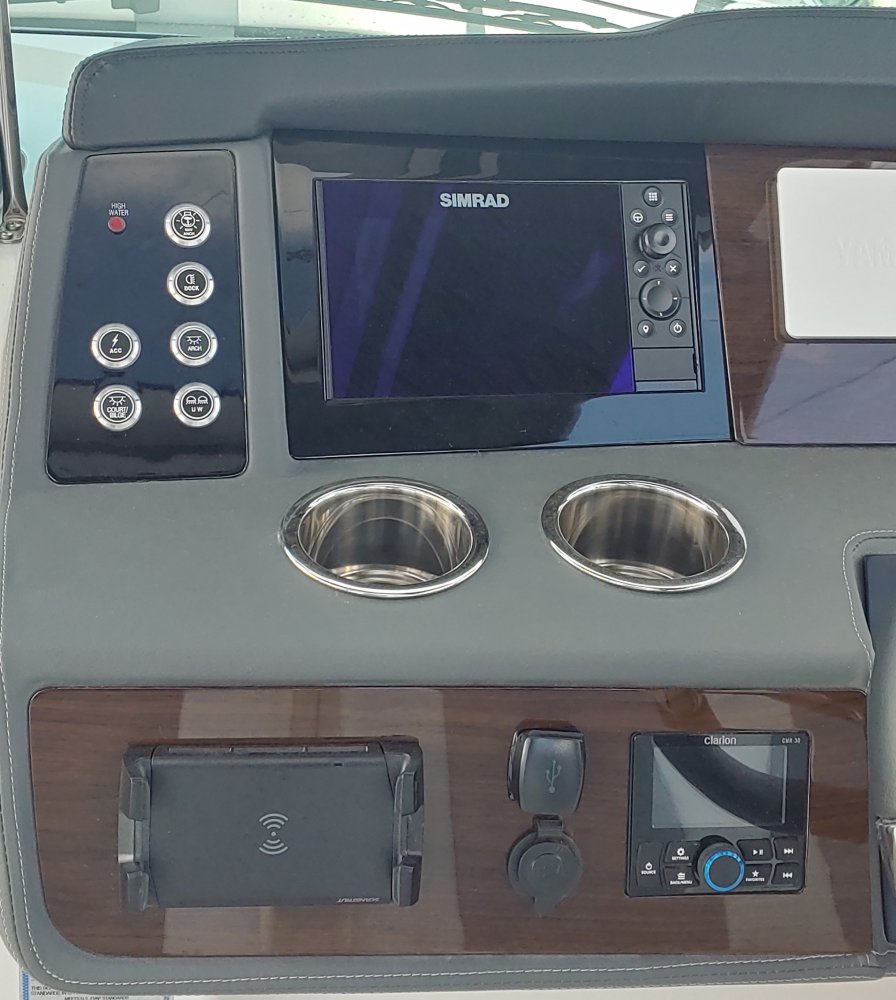 The definition of an outboard motor is a detachable engine mounted on outboard brackets on the stern of your boat.  This configuration will have triple engines.