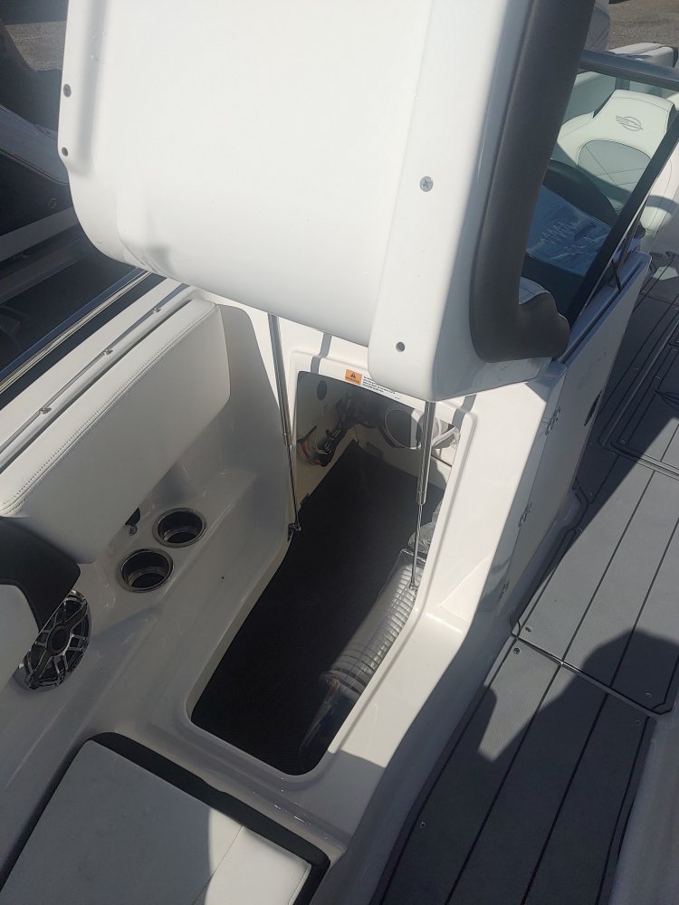 A bow rider is a boat with an open bow area where there are extra seats in front of the windshield.  Bow riders are typically between 17' and 30'long. They are well suited for many recreational water sports such as tubing, water skiing, and swimming.