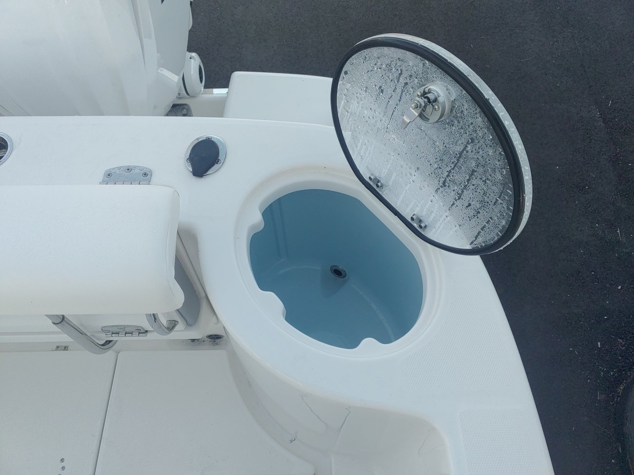 The definition of an outboard motor is a detachable engine mounted on outboard brackets on the stern of your boat.  This configuration will have triple engines.