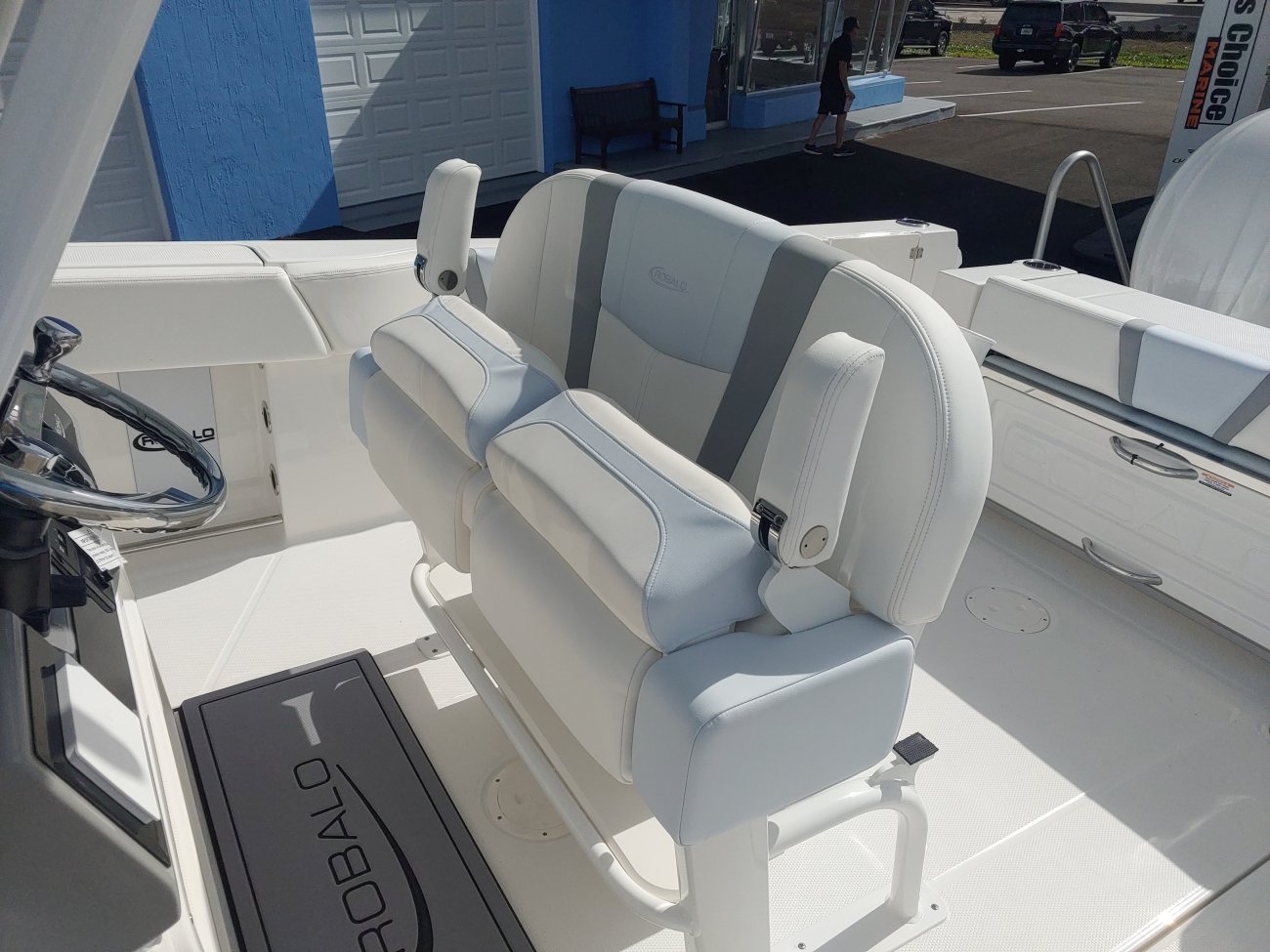 Any boat specifically designed for fishing in salt water.