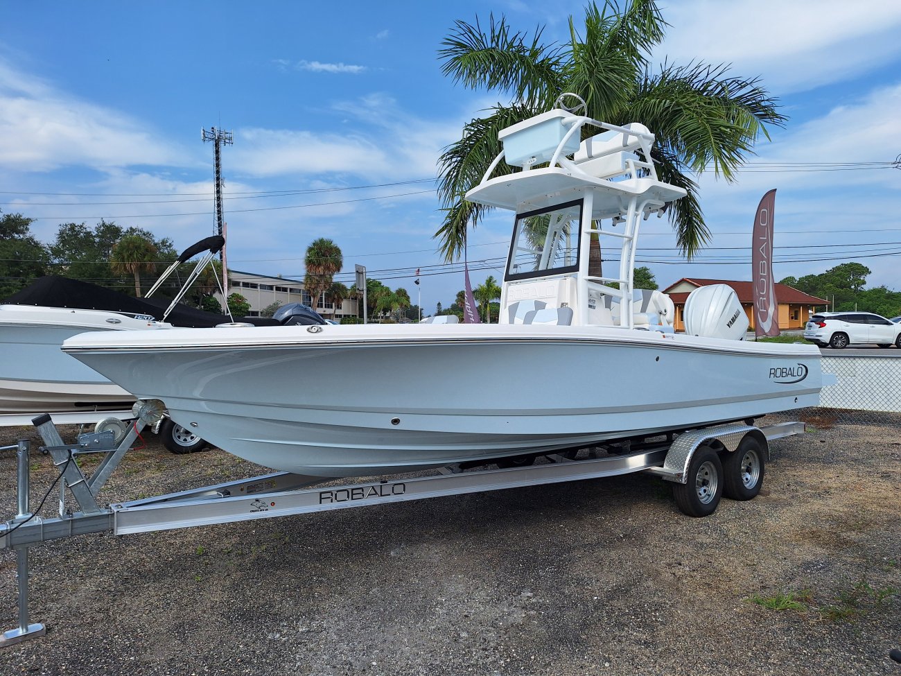 Center console is an open hull boat where the console of the boat is in the center. The boat deck surrounds the console so that a person can walk all around the boat from stern to bow with ease. Most center consoles are powered by outboard motors.