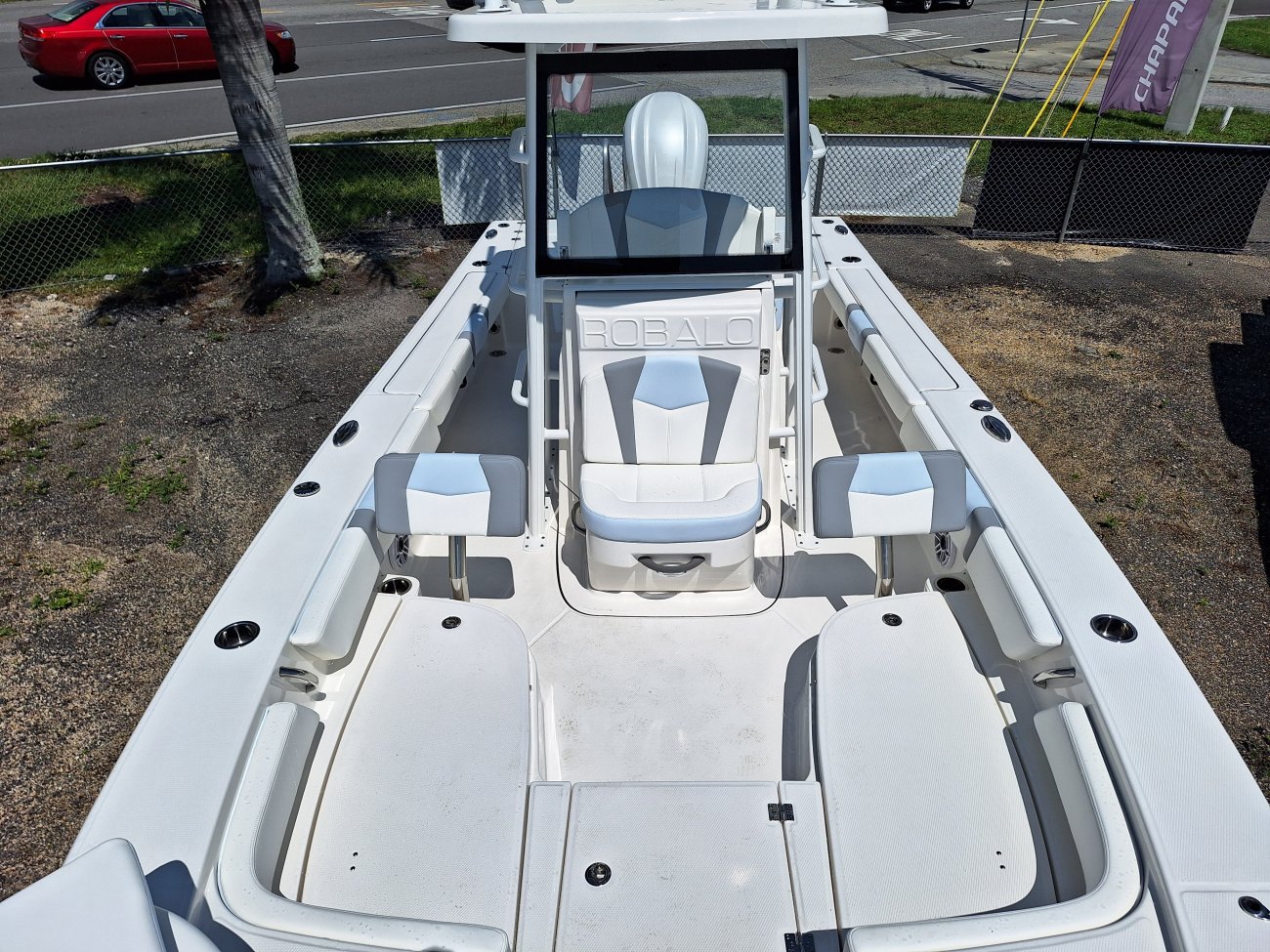 A bay boat is a small open boat usually outboard powered and used to navigate and fish salt water bays.
